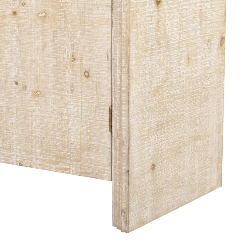Retro minimalistisches geschwungenes Sideboard mit goldenen Griffen