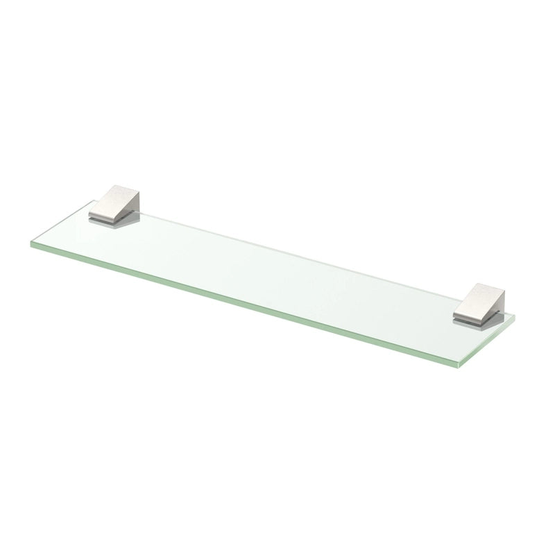 20-Zoll-Glas-Badezimmerregal mit Chromoberfläche