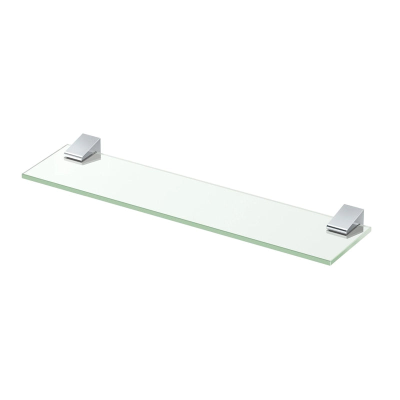 20-Zoll-Glas-Badezimmerregal mit Chromoberfläche