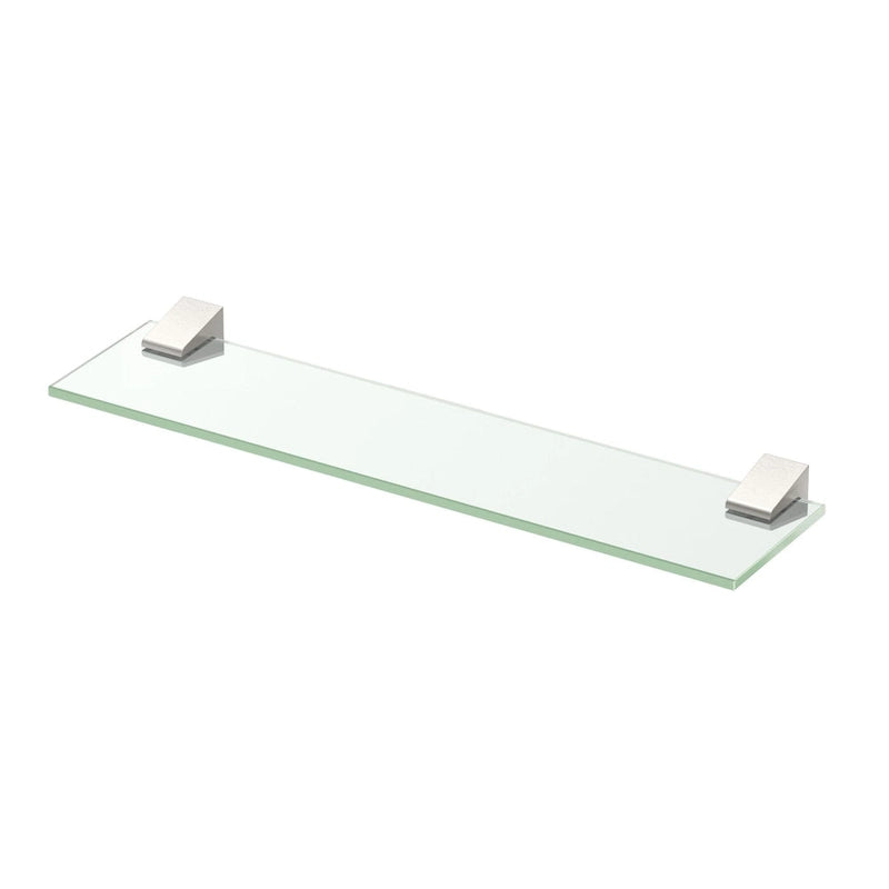 20-Zoll-Glas-Badezimmerregal mit Chromoberfläche
