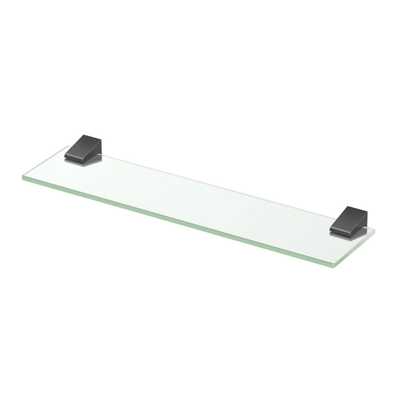 20-Zoll-Glas-Badezimmerregal mit Chromoberfläche