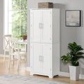 Hoher Badezimmer-Bodenschrank mit offenen Regalen und Türen