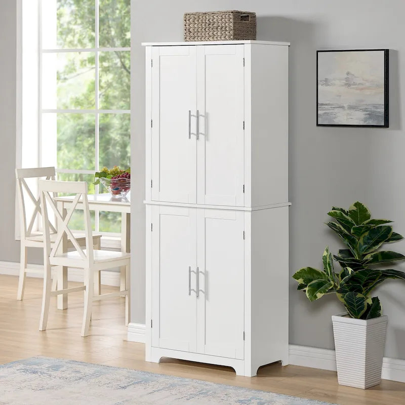 Hoher Badezimmer-Bodenschrank mit offenen Regalen und Türen