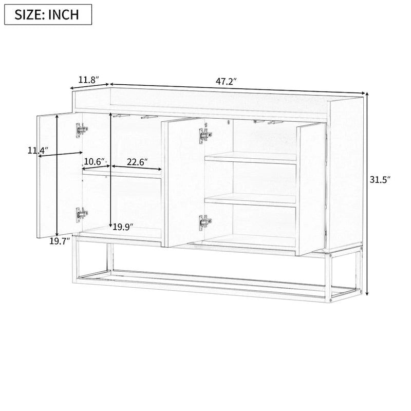 Modernes Sideboard Eleganter Buffetschrank