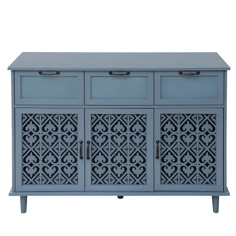 3-türiger, 3-schübiger Schrank