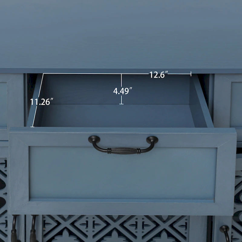 3-türiger, 3-schübiger Schrank
