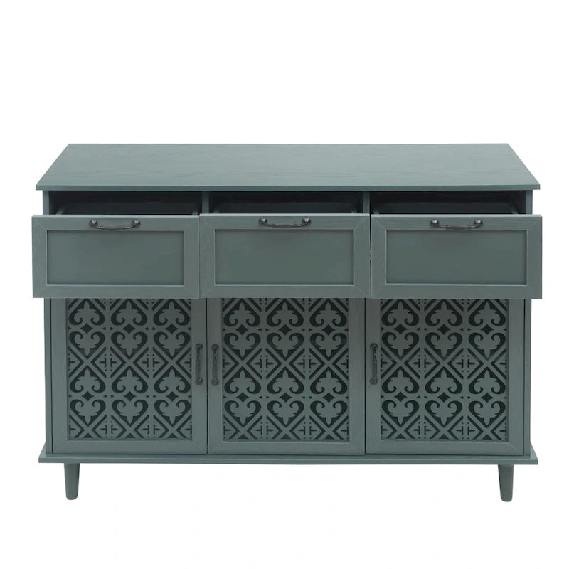 3-türiger, 3-schübiger Schrank