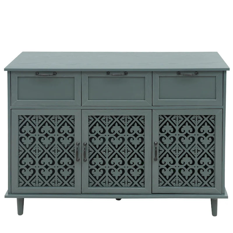 3-türiger, 3-schübiger Schrank