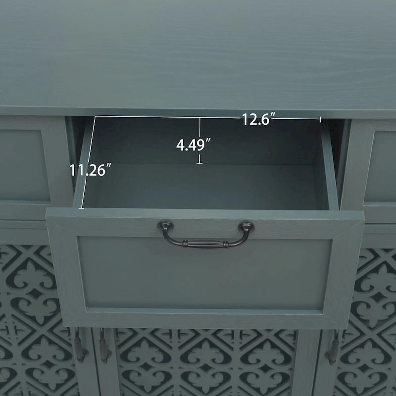 3-türiger, 3-schübiger Schrank