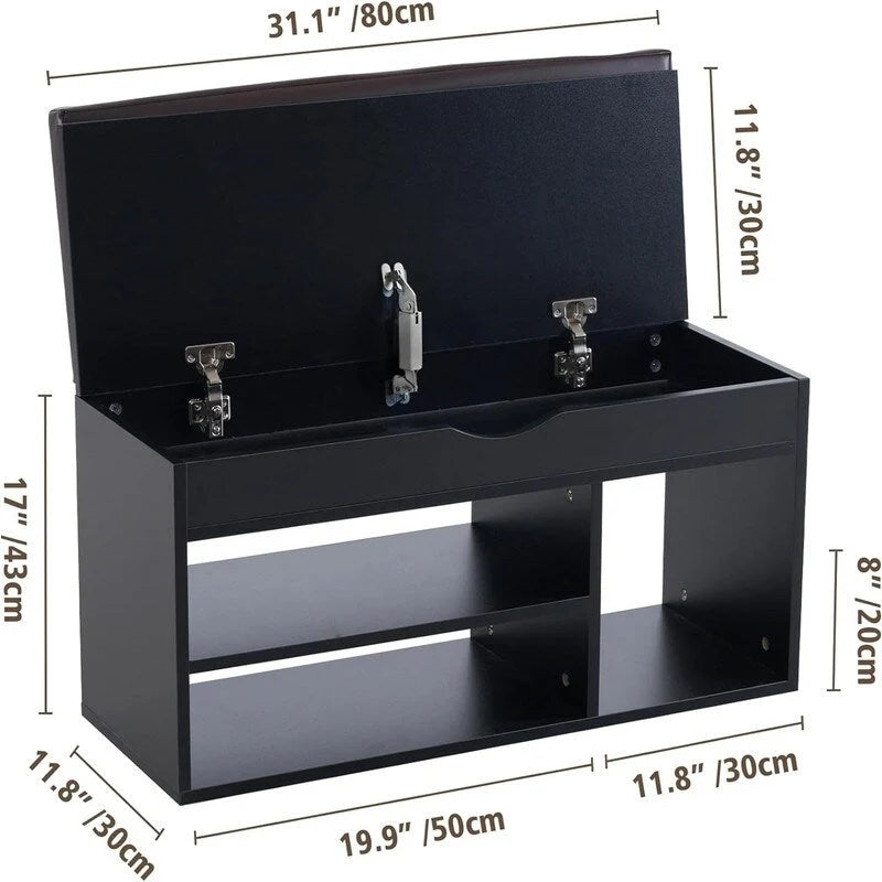 Sitzbank mit Stauraum – 11,8T x 31,5B x 17,5H