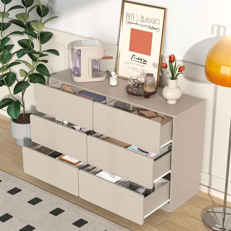 6-Schubladen-Kommode Sideboard Anrichte Konsolenschrank