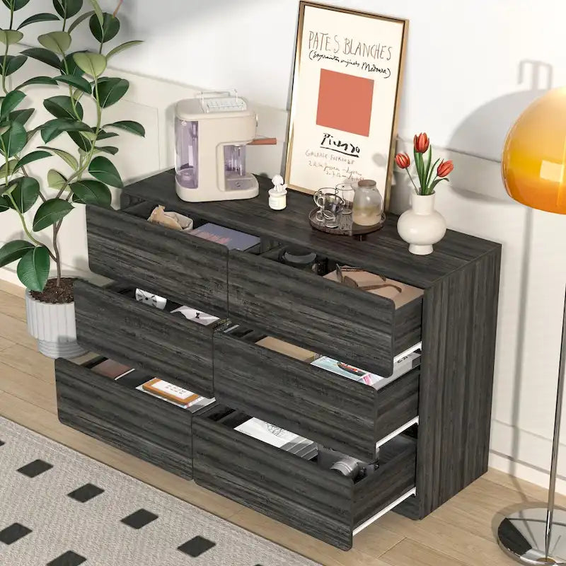 6-Schubladen-Kommode Sideboard Anrichte Konsolenschrank
