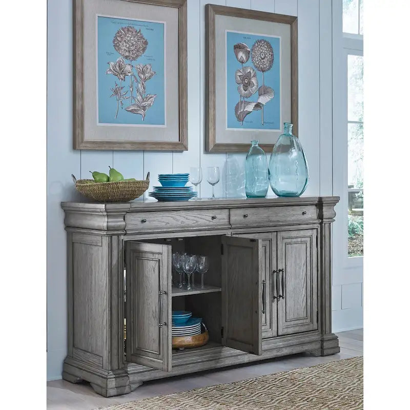 Esszimmer-Anrichte und Vitrine – 19.02B x 49.13H x 65.98T