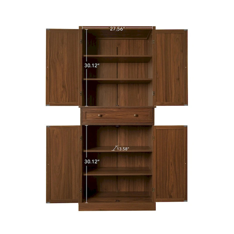 4-türiger Schrank mit 1 Schublade