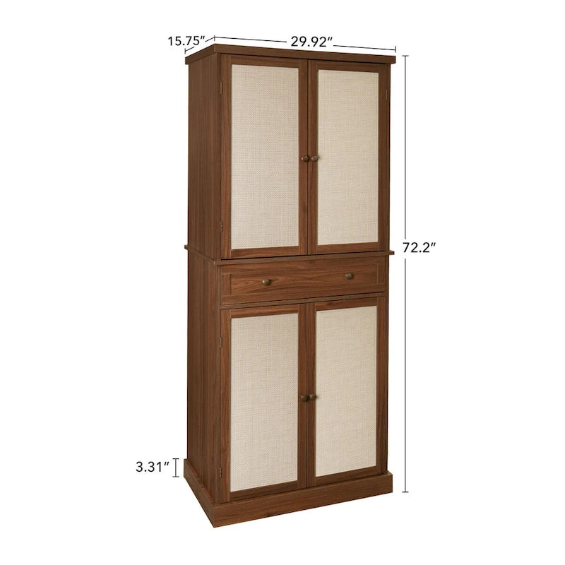 4-türiger Schrank mit 1 Schublade