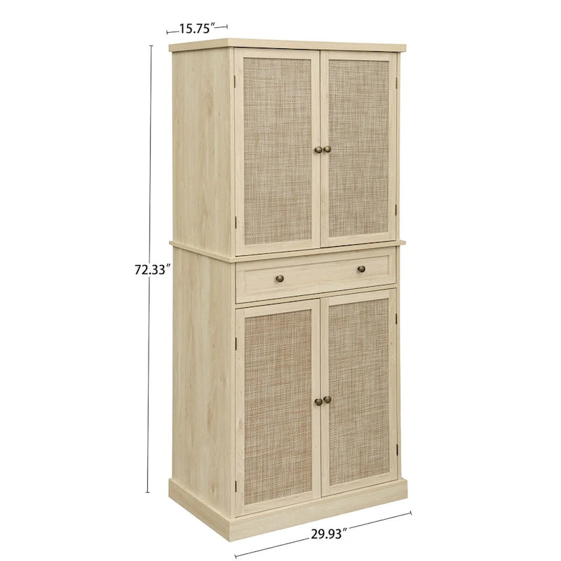 4-türiger Schrank mit 1 Schublade