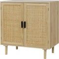 Rattan Sideboard Anrichte Schrank - 15,8T x 31,5B x 34,6H