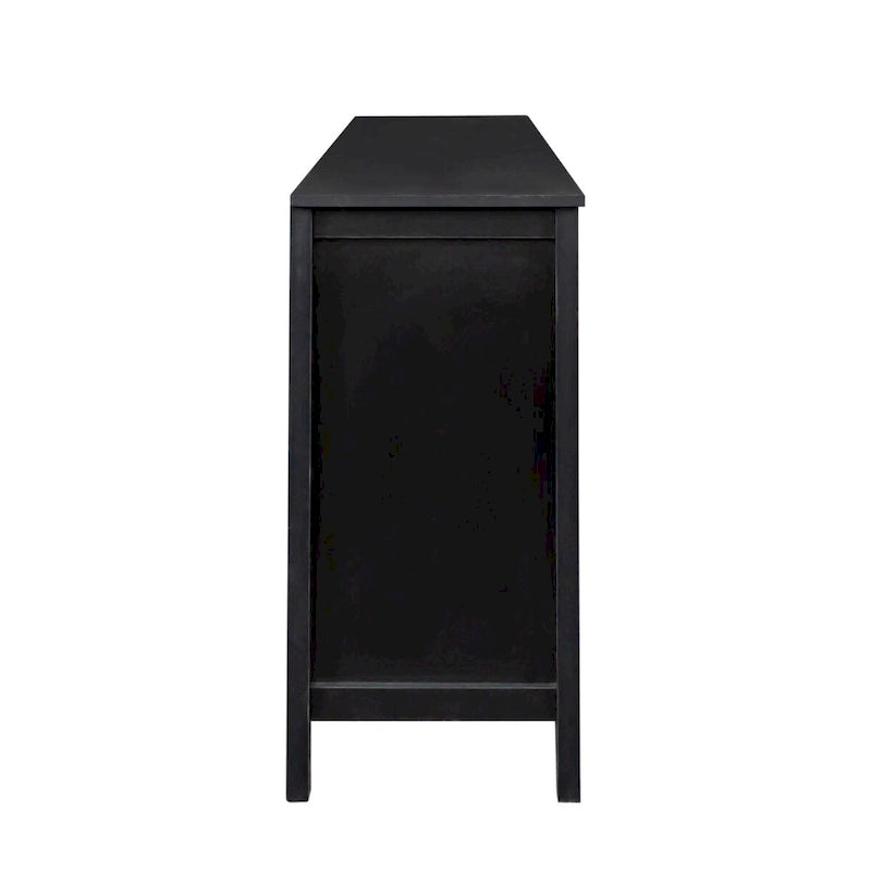 Freistehendes Sideboard mit 4 Türen und 4 offenen Regalfächern
