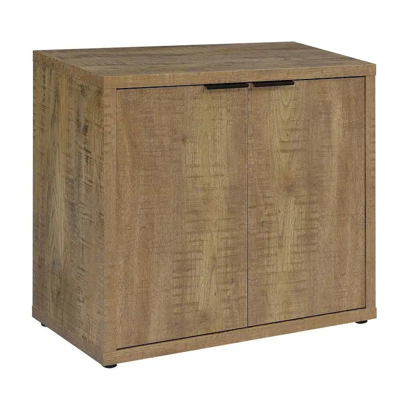 Mango-Akzentschrank mit 2 Türen und verstellbaren Einlegeböden