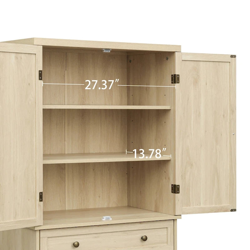 4-türiger Schrank mit 1 Schublade und 4 verstellbaren Einlegeböden