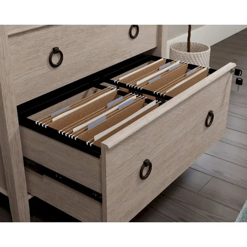2-Schubladen-Aktenschrank, Cascade Oak Finish