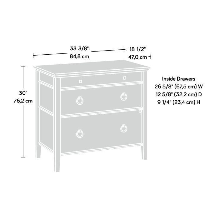 2-Schubladen-Aktenschrank, Cascade Oak Finish