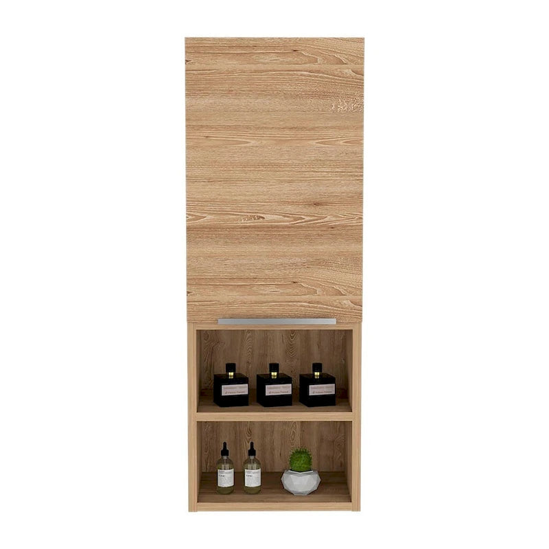 Medizinschrank mit zwei Einlegeböden, Kiefer-Finish