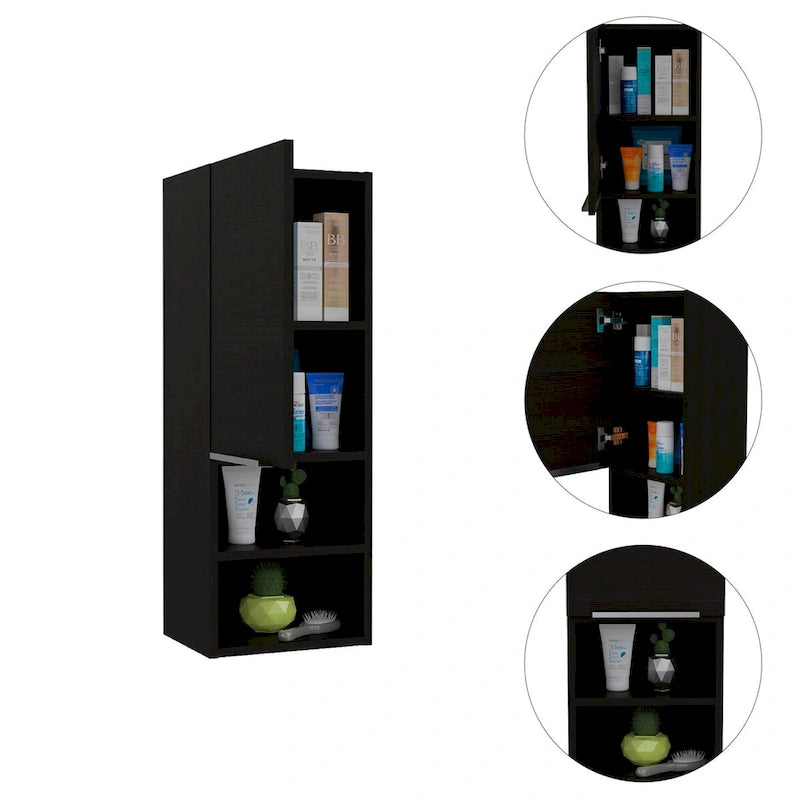 Medizinschrank mit zwei Einlegeböden, Kiefer-Finish
