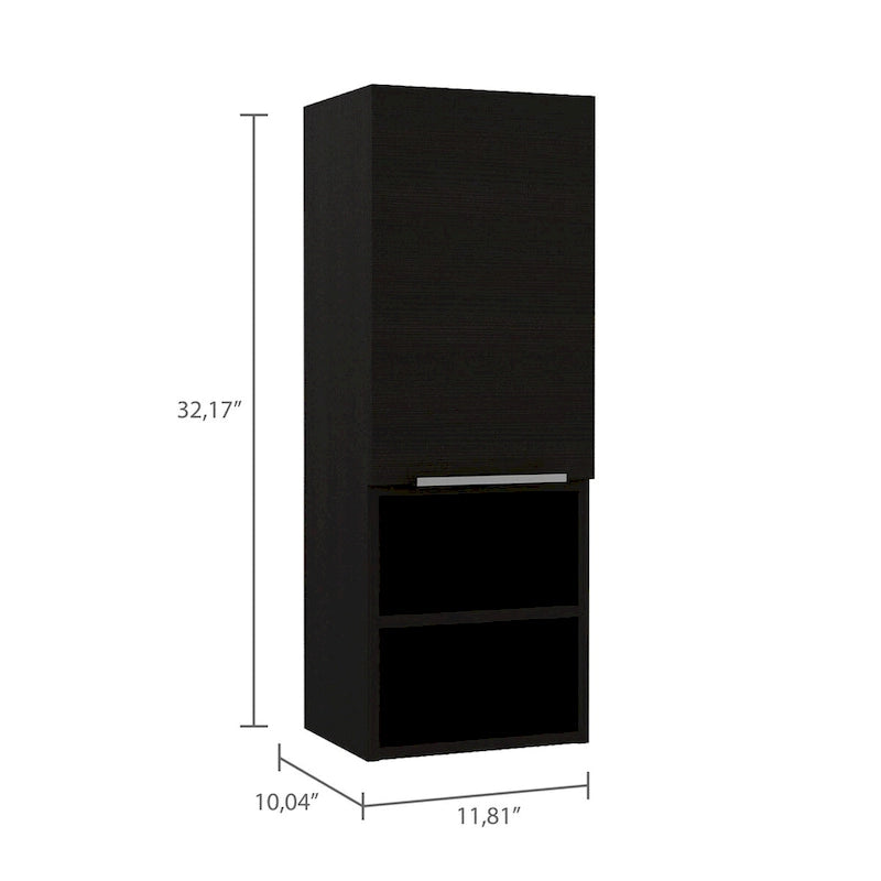 Medizinschrank mit zwei Einlegeböden, Kiefer-Finish