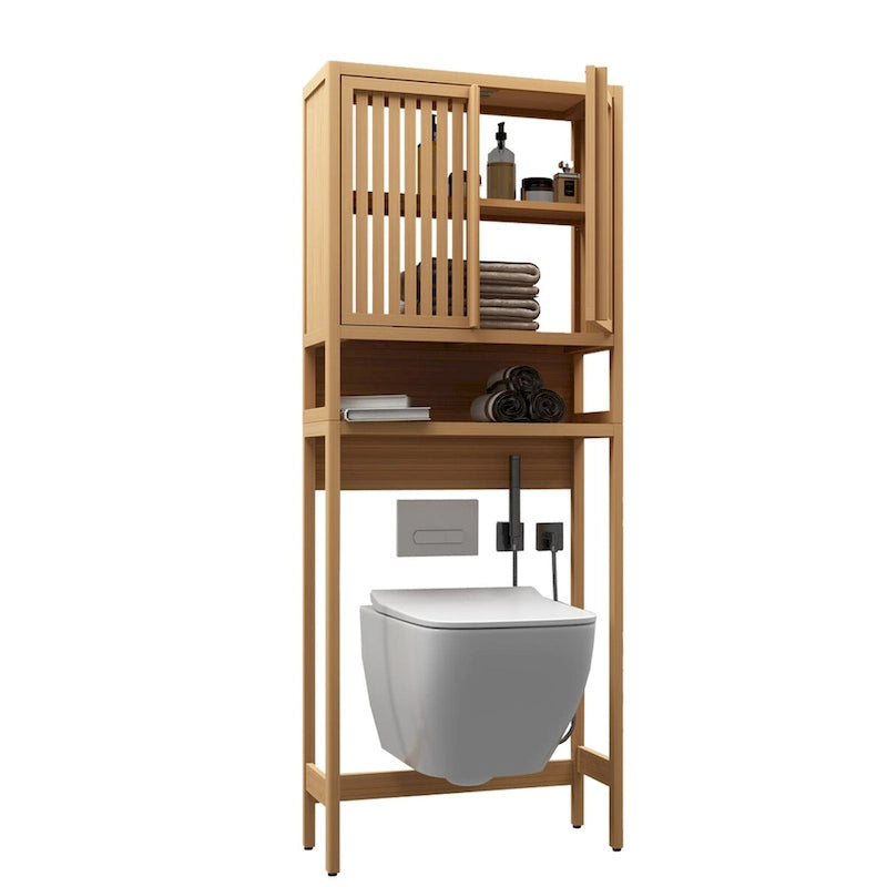 Natürliches Toilettenregal für freistehendes Bad