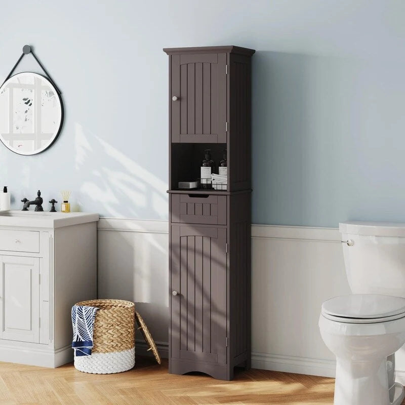 67 Hoher Badezimmerschrank – 30T x 40B x 170H cm