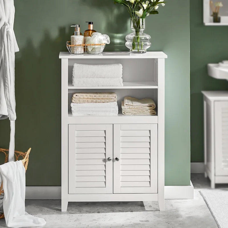 Badezimmerschrank mit verstellbarem Einlegeboden, Weiß