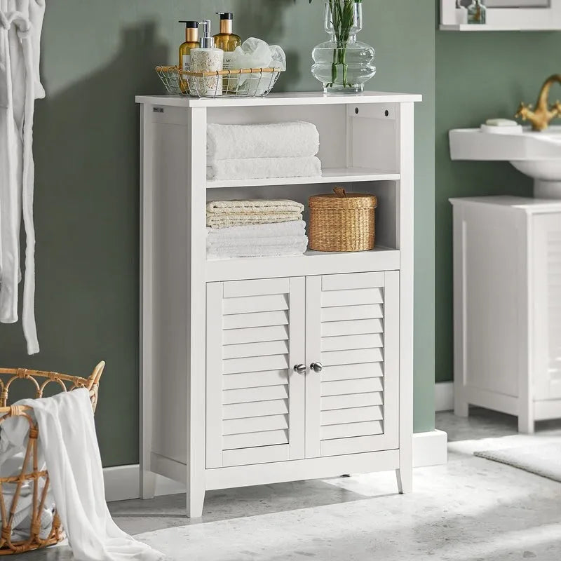 Badezimmerschrank mit verstellbarem Einlegeboden, Weiß