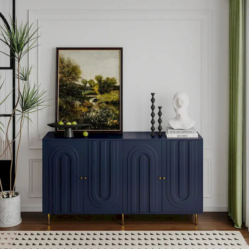 59,8W 4-türiges minimalistisches Sideboard Buffet