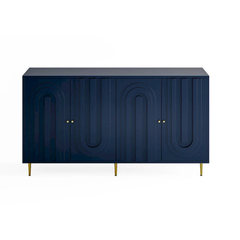59,8W 4-türiges minimalistisches Sideboard Buffet